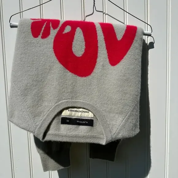 Frenckenberger x Richie Hawtin Plastikman Boyfriend Sweater Sz XS 100% Cashmere - Picture 13 of 16